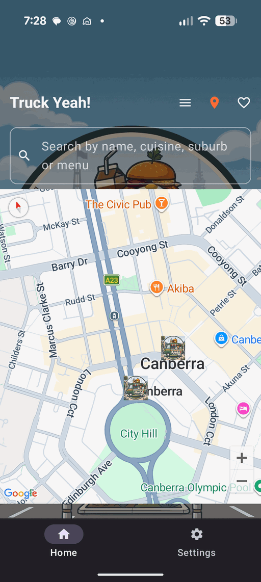 Truck Yeah! Map View